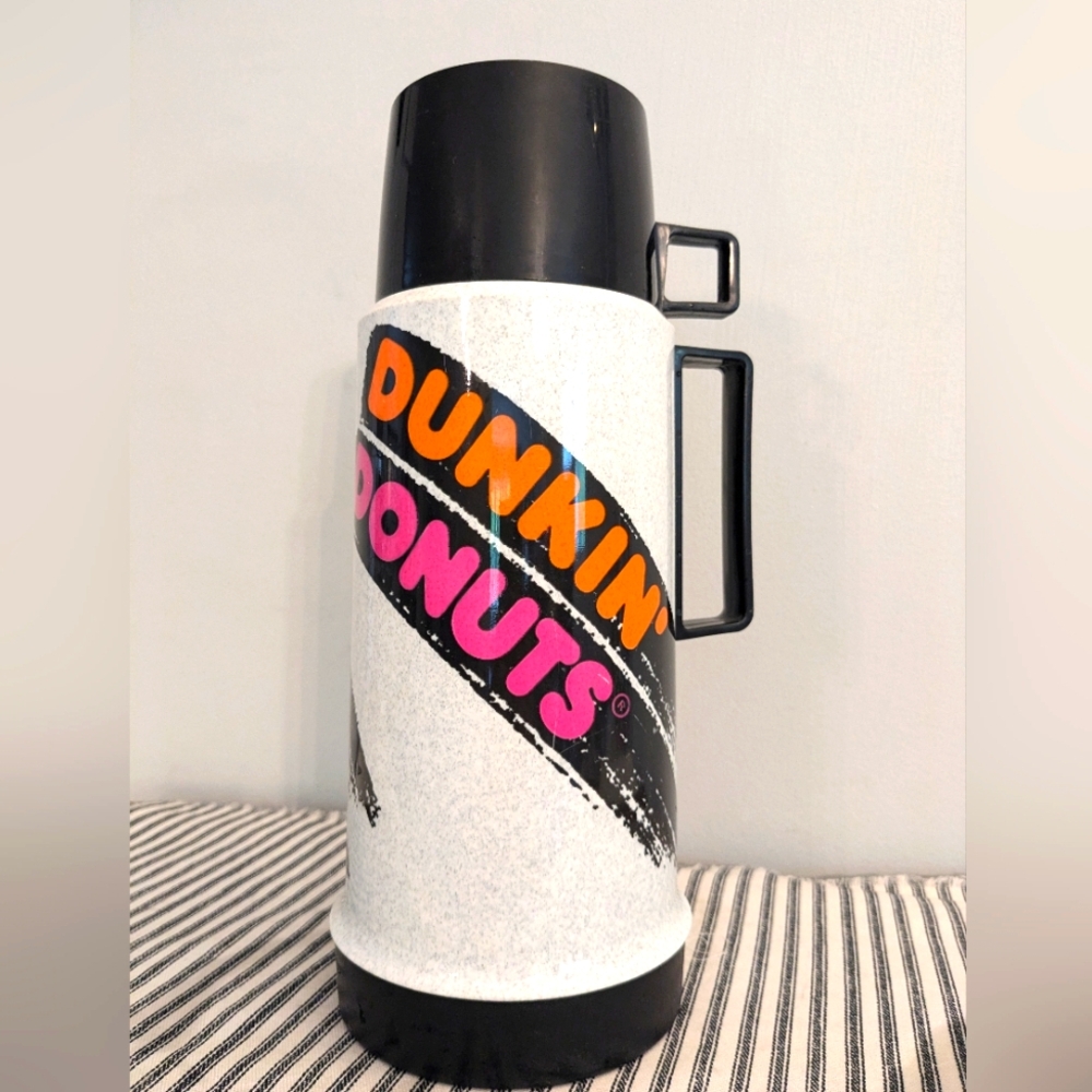 Vintage Retro Dunkin Donuts Travel Thermos